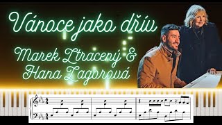 Vánoce jako dřív  Marek Ztracený amp Hana Zagorová ♬ 🎹 PIANO cover  ✅ SHEETS 🎶 klavír noty [upl. by Nicolle]