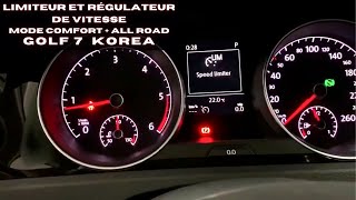 Installation d’un régulateur et limiteur à vitesse sur une golf 7 korea  mode comfort et all road [upl. by Yung]