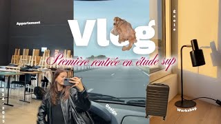 VLOG  PREMIÈRE RENTRÉE EN ÉTUDE SUPÉRIEURE [upl. by Yecnay454]