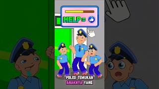 Bantu pak polisi temukan anaknya yang asli🎭👨‍👧‍👦🚼 shorts roblox minecraft [upl. by Sremlahc]