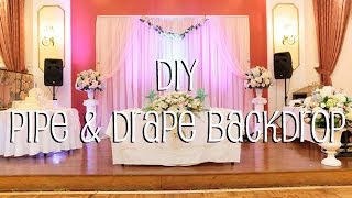 DIY Pipe amp Drape Backdrop in 4 Easy Steps [upl. by Ytinirt]