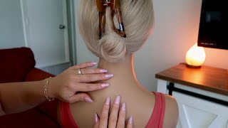 ASMR  Relaxing Back Massage  Back Scratching Back Brushing amp Back Tapping [upl. by Enella]