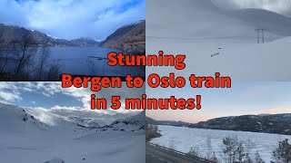 Stunning Bergen to Oslo train journey Norway [upl. by Darb551]