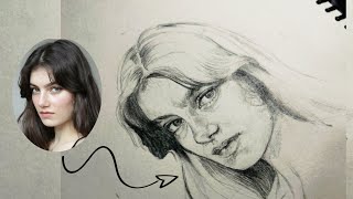 Discover the Ultimate Technique for portrait Drawing ✨ Day 9 [upl. by Levina]