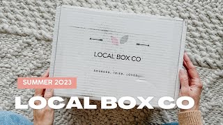 Local Box Co Unboxing Summer 2023 Canadian Subscription Box [upl. by Cohdwell53]