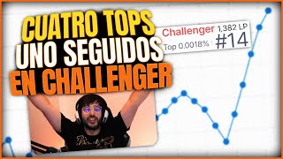 CUATRO TOP 1 SEGUIDOS EN CHALLENGER 🔥 [upl. by Karon]