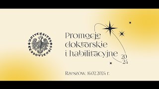 Promocje doktorskie i habilitacyjne  16 lutego 2024 [upl. by Ueik]