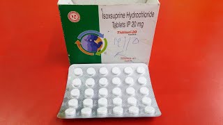 Tidilan 20 mg tablet use dose benefits Side effects in hindi review  isoxsuprine tablet review [upl. by Trixie175]