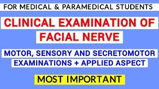 FACIAL NERVE EXAMINATION  CLINICAL LAB  PHYSIOLOGY PRACTICALS [upl. by Sesom]