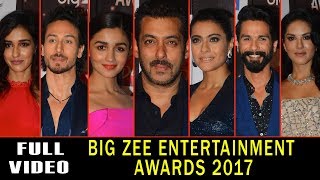 Big Zee Entertainment Awards 2017 Red Carpet Full Video  Salman KhanShahid KapoorKajol [upl. by Aicemed59]