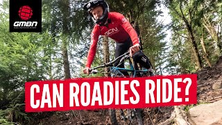 Can Road Cyclists Ride Tech MTB Trails  Blake Coaches GCNs Ollie Bridgewood [upl. by Redmund181]