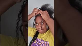 😍 Trending Cornrow Braids hairstyle wcurly hair on 4C natural hair braids hairstyles 4chair [upl. by Afatsum582]