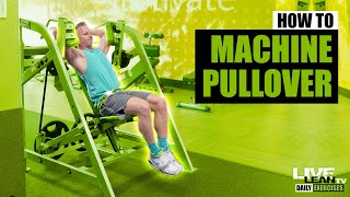 How To Do A SEATED MACHINE PULLOVER Hammer Strength  Exercise Demonstration Video and Guide [upl. by Shornick]