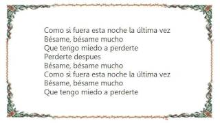 Cesária Évora  Besame Mucho Lyrics [upl. by Morra811]