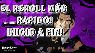 HACER REROLL RAPIDO  BLACK CLOVER MOBILE GLOBAL [upl. by Eednarb]