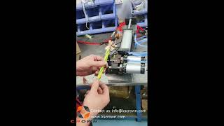 Pneumatic Cable Jacket Stripping Machine WL250H  Suzhou Crown [upl. by Okwu389]