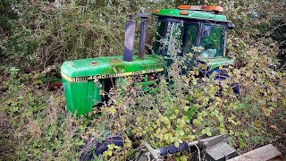 RECOVERING ABANDONED JOHN DEERE FARM TRACTOR [upl. by Spearing]