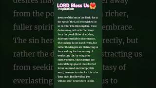 quotLord God Help Us to Stay Away From The Lust Of Our Fleshquot ThankyouLordJesusChrist LordBlessUs [upl. by Siblee429]