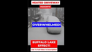 Heated Driveway Melting Snow Time Lapse During a Buffalo NY Lake Effect Snow Storm Jan 2022 shorts [upl. by Osicran112]