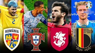 GEORGIA MAKE HISTORY Portugal amp Romania TOP GROUP Turkey Belgium amp Slovakia ADVANCE  EUROS 2024 [upl. by Schechter]