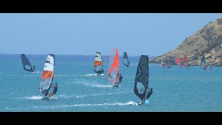 Prasonisi Beach Rhodes Windsurfing 01 July 23 Severne Dyno 105 [upl. by Averat]