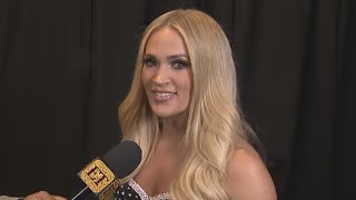 GRAMMYS Carrie Underwood Is Super Emotional’ After WINNING Exclusive [upl. by Olympia421]