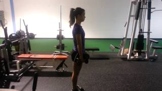 Single Leg Romanian Deadlift w Dumbbells  Womens Strength Training [upl. by Anilrahc]