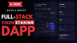 Build And Deploy FullStack DeFi Token Staking Dapp From Scratch 2023 [upl. by Modesta639]