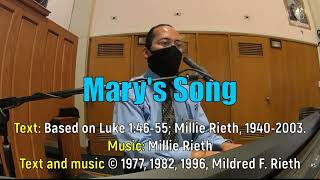 Mary’s Song LYRICS by Millie Rieth [upl. by Poirer]