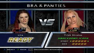 BRA amp PANTIES MATCH  WWE SMACKDOWN 2K23 MOD  HCTP2K23 [upl. by Guinna]