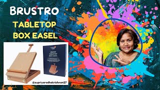 Painting Stand Easel  BRUSTRO Tabletop Box Easel 🎨 REVIEW  FIRSTCRY [upl. by Hazel]