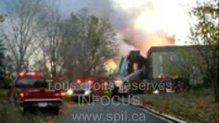 SPILCA  Incendie 2686 de Labbaye StRomuald 24102008 [upl. by Ellevehs198]