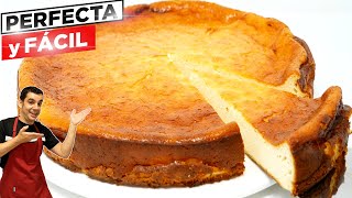 TARTA de QUESO PERFECTA y MUY FÁCIL 🍰🥧  SIEMPRE sale PERFECTA  Receta simple y deliciosa  811 [upl. by Schell787]