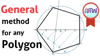 How to Inscribe a Polygon inside a Circle  General Method [upl. by Koa]