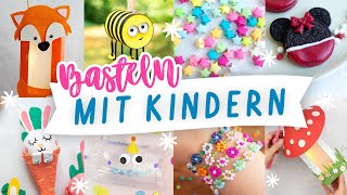 Basteln mit Kindern  einfache und schnelle Bastelideen für den Sommer  Ideen gegen Langeweile [upl. by Blunk]