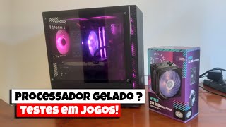 COOLER MASTER HYPER 212 RGB BLACK EDITION  Unboxing e teste [upl. by Liagiba]