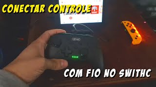 Como Conectar Controle Com Fio No Nintendo Switch [upl. by Drawdesemaj]