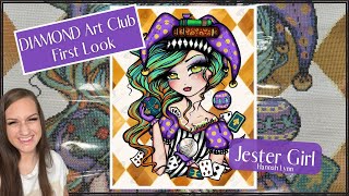 Diamond Art Club First Look “Jester Girl” by Hannah Lynn Limited Edition [upl. by Groscr]