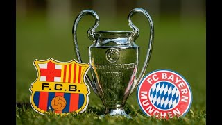 Barcelona vs Bayern Munich Champions League Visualiser [upl. by Tupler]