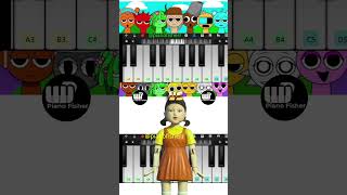 Fun Time Incredibox Sprunki Vs SQUID GAME DOLL  Easy Piano Tune shorts [upl. by Longan]