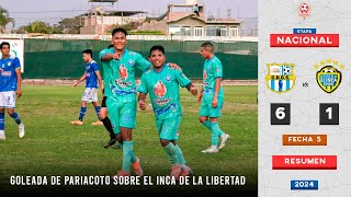 PARIACOTO GANÓ GUSTÓ Y GOLEÓ AL INCA Y ESTÁ A UN PASO DE CLASIFICAR  C S Pariacoto 61 El Inca [upl. by Lello389]