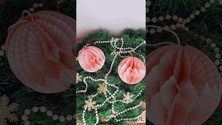 CHRISTMAS BAUBLES MADE FROM CUPCAKE LINER shorts diydecor diychristmas christmasornaments [upl. by Audrie]