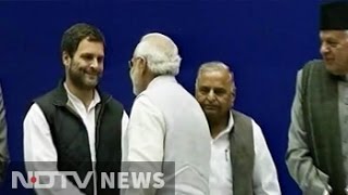 PM Narendra Modi Rahul Gandhi shake hands on Sharad Pawars birthday [upl. by Genaro677]