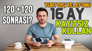 Yurt Dışı Telefonu 16 Ay Kayıtsız Kullanma  imei Kaydı Yapmadan Kayıtsız Kullanma [upl. by Annayrb39]