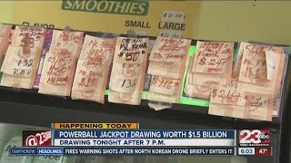 Powerball Jackpot drawing worth 15 billion [upl. by Llenad56]