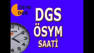 REKLAMSIZ DGS ÖSYM SAATİ 135 DAKİKA kpss yks tyt ales dgs ösym saati ösymsaati [upl. by Sewoll]