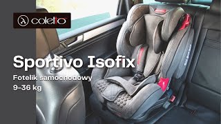 SPORTIVO ISOFIX  Instrukcja obsługi i montaż  Coletto [upl. by Aneger210]