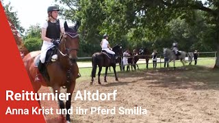 Reitturnier Altdorf Anna Krist und ihr Pferd Smilla möchten hoch hinaus [upl. by Ellertnom]