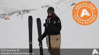 2017  2018  Head Kore 93 Skis  Video Review [upl. by Darryn912]