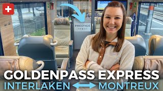 GoldenPass Express Prestige Class Belle Epoque amp VIP  Interlaken–Montreux  Swiss Panoramic Train [upl. by Ecnarret945]